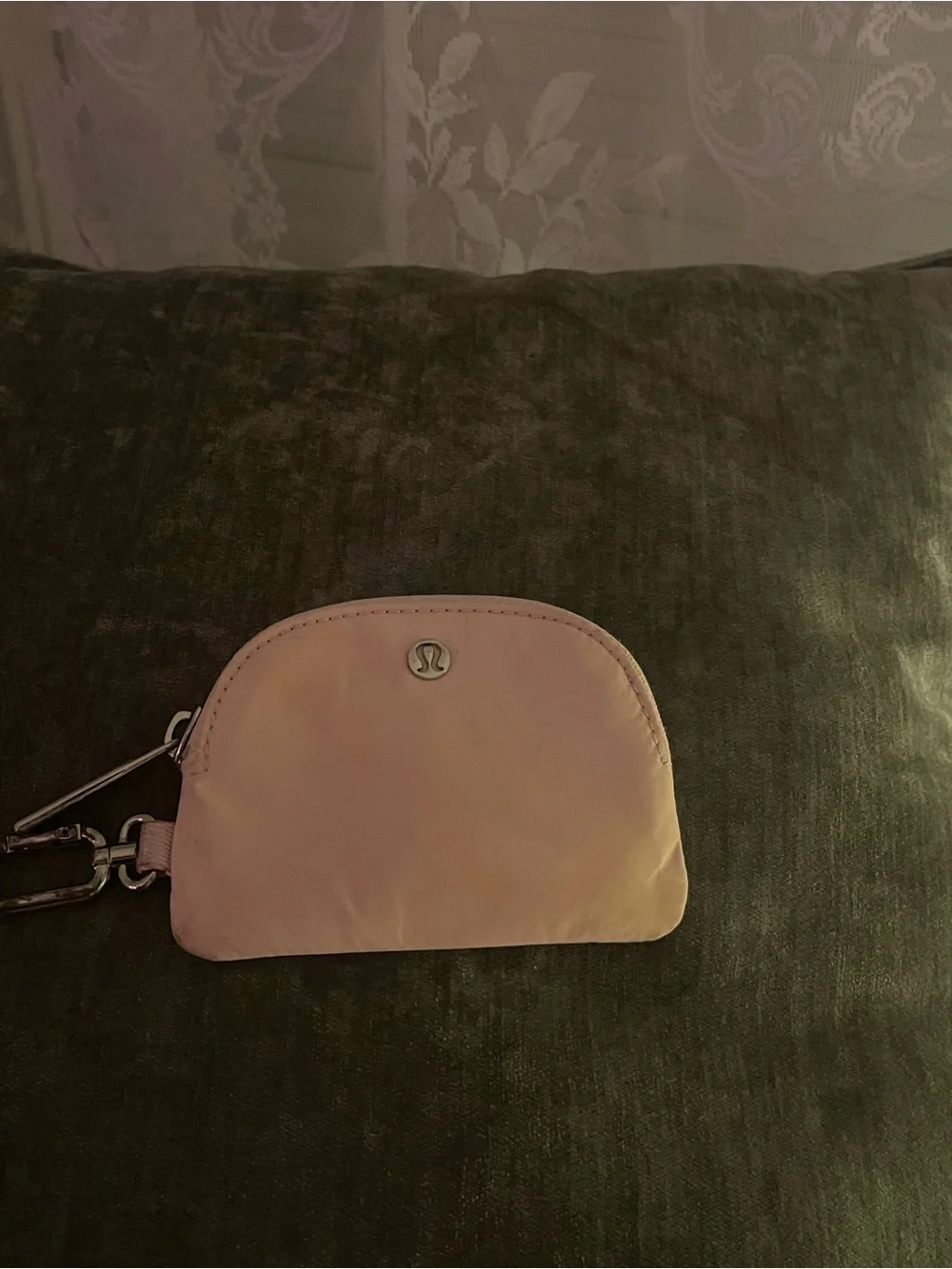 lululemon athletica Pink Small Zip Coin Pouch with Clip